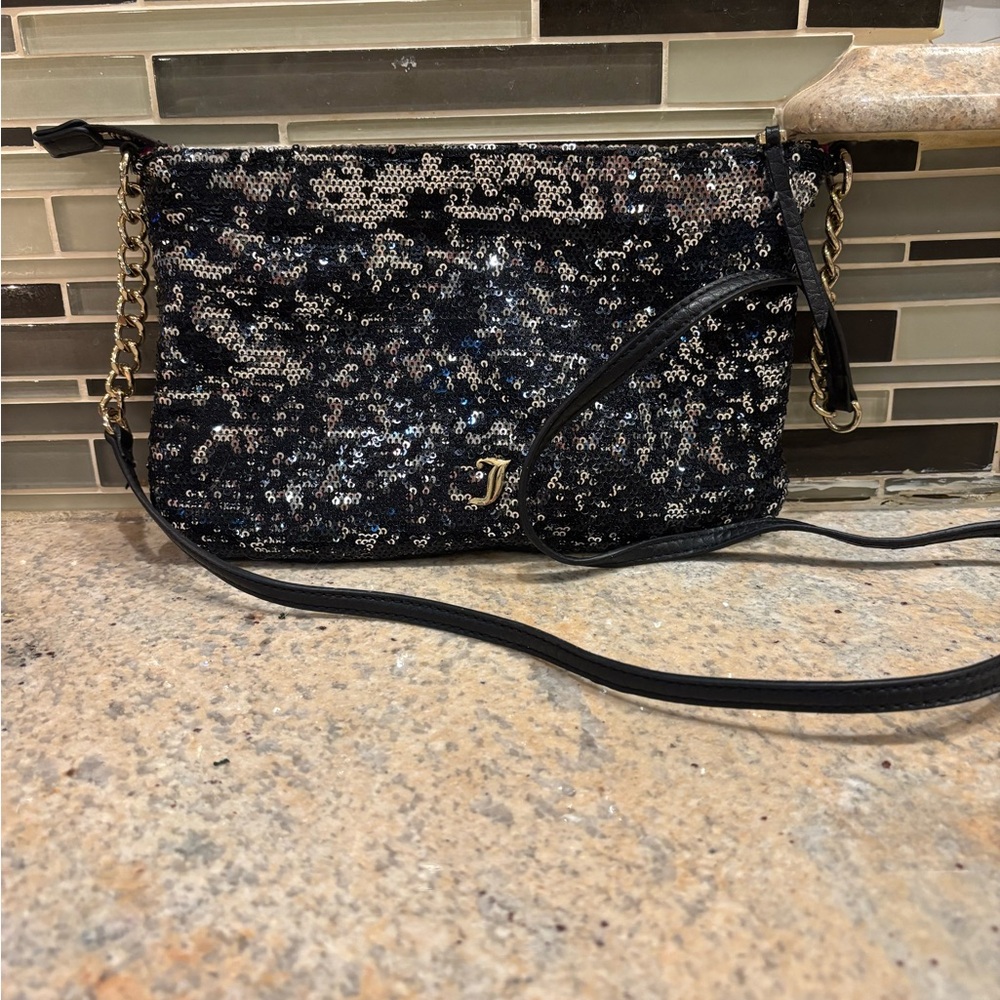 Vintage Juicy Couture Black Sequin Crossbody Bag